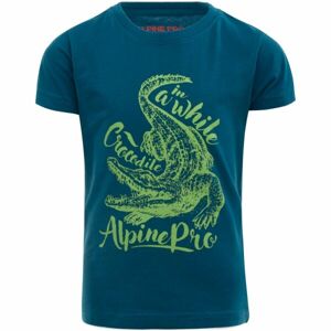 ALPINE PRO RUGGLO Chlapčenské tričko, modrá, veľkosť 128-134
