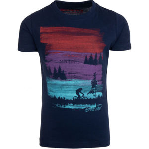 ALPINE PRO SUMANO Chlapčenské tričko, tmavo modrá, veľkosť 104/110