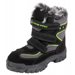 ALPINE PRO TIMBER čierna 28 - Detská zimná obuv