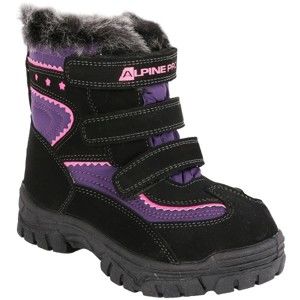 ALPINE PRO TIMBER fialová 27 - Detská zimná obuv