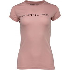 ALPINE PRO TRACTA svetlo ružová S - Dámske tričko