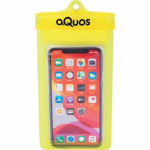 AQUOS PHONE DRY BAG Vodoodolné puzdro na mobil, žltá, veľkosť os