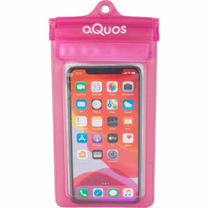 AQUOS PHONE DRY BAG Vodoodolné puzdro na mobil, ružová, veľkosť os