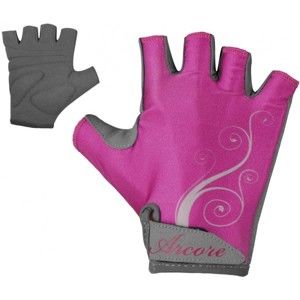 Arcore NINA Dámske cyklistické rukavice, ružová, veľkosť L