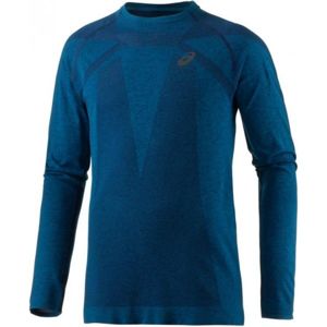 Asics SEAMLESS LS modrá XL - Pánske bežecké tričko