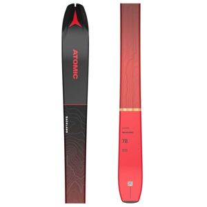 Atomic BACKLAND 78 + SKIN 78/80 Skialpové lyže s pásmi, červená, veľkosť 170