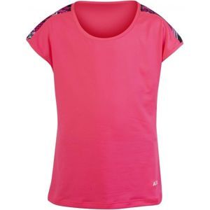 Axis FITNESS T-SHIRT GIRL Dievčenské športové tričko, ružová,čierna,oranžová, veľkosť