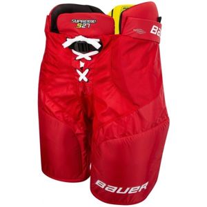 Bauer SUPREME S27 PANTS SR Hokejové nohavice, červená, veľkosť L
