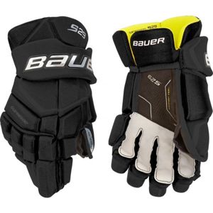 Bauer SUPREME S29 GLOVE JR Hokejové rukavice, čierna, veľkosť