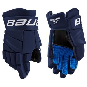 Bauer X GLOVE INT Hokejové rukavice, tmavo modrá, veľkosť 12