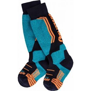 Blizzard ALLROUND WOOL SKI SOCKS JR Detské lyžiarske ponožky, modrá, veľkosť 30-32