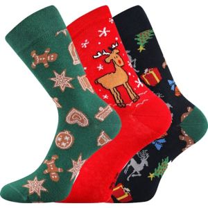 Boma N03065 S-PATTE zelená 43 - 46 - Vianočné ponožky