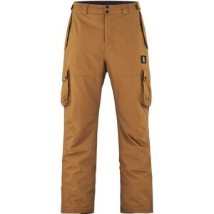 Bula LIFTIE Pánske zateplené lyžiarske nohavice, hnedá, veľkosť XL