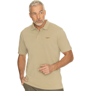 BUSHMAN KIRAT Pánske tričko polo, béžová, veľkosť XL