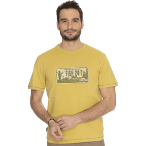 BUSHMAN DONATO Pánske tričko, žltá, veľkosť L