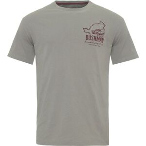 BUSHMAN Pánske tričko Pánske tričko, sivá, veľkosť XL