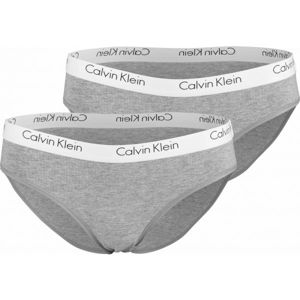 Calvin Klein 2PK BIKINI šedá M - Dámske nohavičky