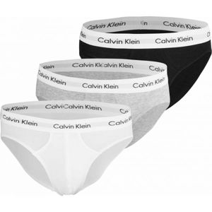 Calvin Klein 3 PACK HIP BRIEF biela S - Pánske slipy