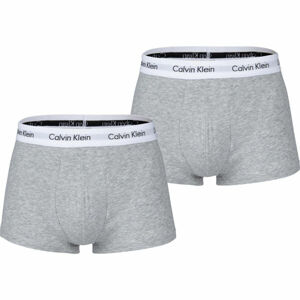 Calvin Klein 3 PACK LO RISE TRUNK Pánske boxerky, sivá, veľkosť S