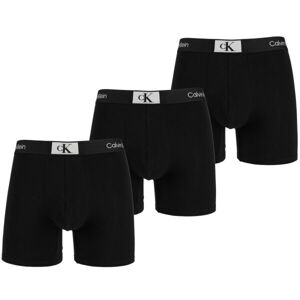 Calvin Klein ´96 COTTON-BOXER BRIEF 3PK Pánske boxerky, čierna, veľkosť XXL