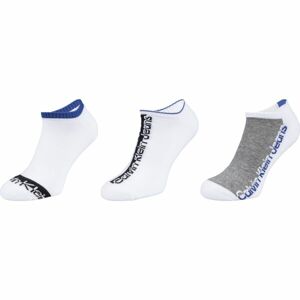 Calvin Klein 3PK NO SHOW CK JEANS ATHLEISURE JASPER Pánske ponožky, biela, veľkosť 40-46