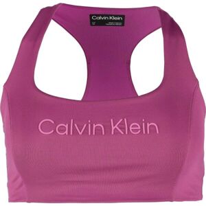 Calvin Klein ESSENTIALS PW MEDIUM SUPPORT SPORTS BRA Dámska športová podprsenka, ružová, veľkosť S