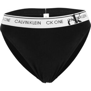 Calvin Klein FADED GLORY-HIGH LEG TANGA Dámske nohavičky, čierna, veľkosť XS