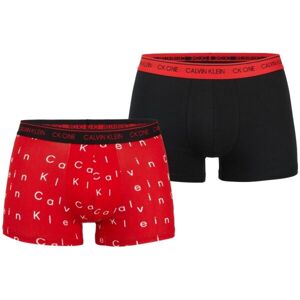 Calvin Klein HOL CTN 2PK-TRUNK 2PK Pánske boxerky, červená, veľkosť XL