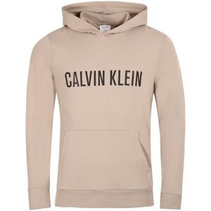 Calvin Klein INTENSE POWER LOUNGE-L/S HOODIE Pánska mikina, béžová, veľkosť S