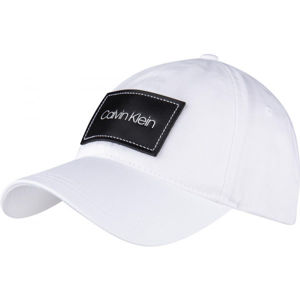 Calvin Klein LEATHER PATCH BB CAP biela UNI - Pánska  šiltovka