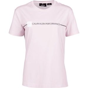 Calvin Klein LOGO SHORT SLEEVE TEE ružová L - Dámske tričko