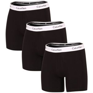 Calvin Klein MODERN CTN STRETCH-BOXER BRIEF 3PK Pánske boxerky, čierna, veľkosť XL