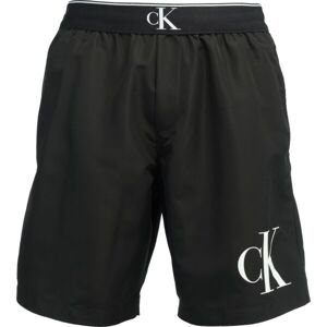 Calvin Klein MONOGRAM-LONG WAISTBAND Pánske kúpacie šortky, čierna, veľkosť XXL