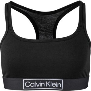 Calvin Klein REIMAGINED HERITAGE-UNLINED BRALETTE Dámska podprsenka, čierna, veľkosť L