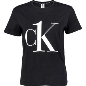 Calvin Klein S/S CREW NECK Dámske tričko, tmavo sivá, veľkosť S