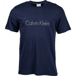 Calvin Klein S/S CREW NECK Pánske tričko, tmavo modrá, veľkosť S