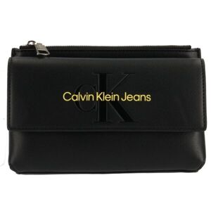 Calvin Klein SCULPTED EW FLAP XBODY MONO Dámska taška cez rameno, čierna, veľkosť os