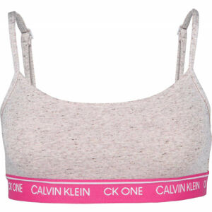 Calvin Klein UNLINED BRALETTE Dámska podprsenka, sivá, veľkosť XS