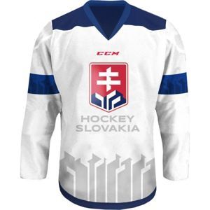 CCM HOKEJOVÝ DRES S VÝŠIVKOU biela XL - Hokejový dres