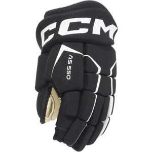 CCM TACKS AS 550 YT Detské hokejové rukavice, čierna, veľkosť 9