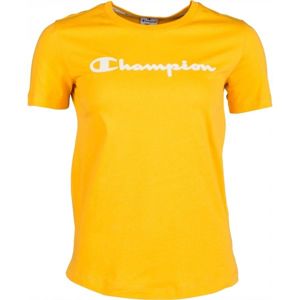 Champion CREWNECK T-SHIRT žltá L - Dámske tričko