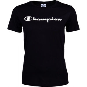 Champion CREWNECK T-SHIRT čierna S - Dámske tričko