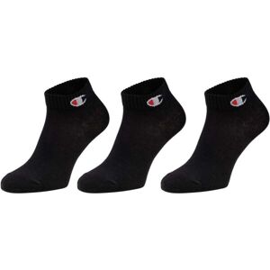 Champion 3PK QUARTER SOCKS  Ponožky, čierna, veľkosť 39-42