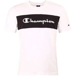Champion CREWNECK COLOR BLOCK T-SHIRT Pánske tričko, biela, veľkosť M