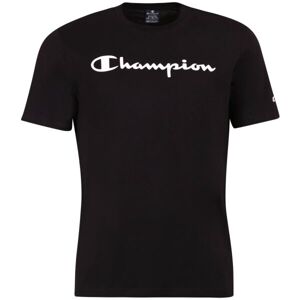 Champion CREWNECK LOGO T-SHIRT Pánske tričko, čierna, veľkosť L