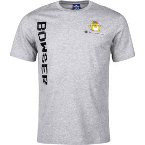 Champion CREWNECK T-SHIRT Pánske tričko, sivá,čierna, veľkosť