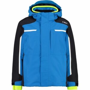 CMP KID JACKET SNAPS HOOD Chlapčenská  lyžiarska bunda, modrá, veľkosť 128