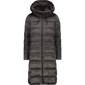 CMP WOMAN COAT FIX HOOD Dámska páperová bunda, tmavo sivá, veľkosť 40