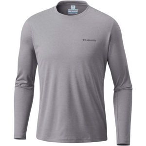 Columbia ZERO RULES LS SHRT M sivá M - Pánske športové tričko