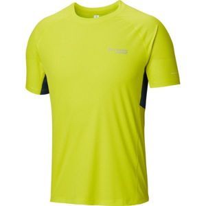 Columbia TITAN ULTRA SHORT SLEEVE SHIRT žltá M - Pánske športové tričko